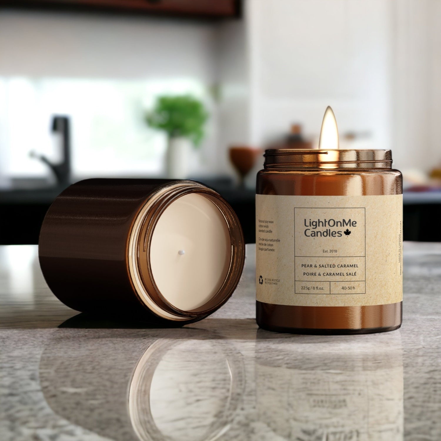 No.118 Scented Soy Candle - Pear & Salted Caramel
