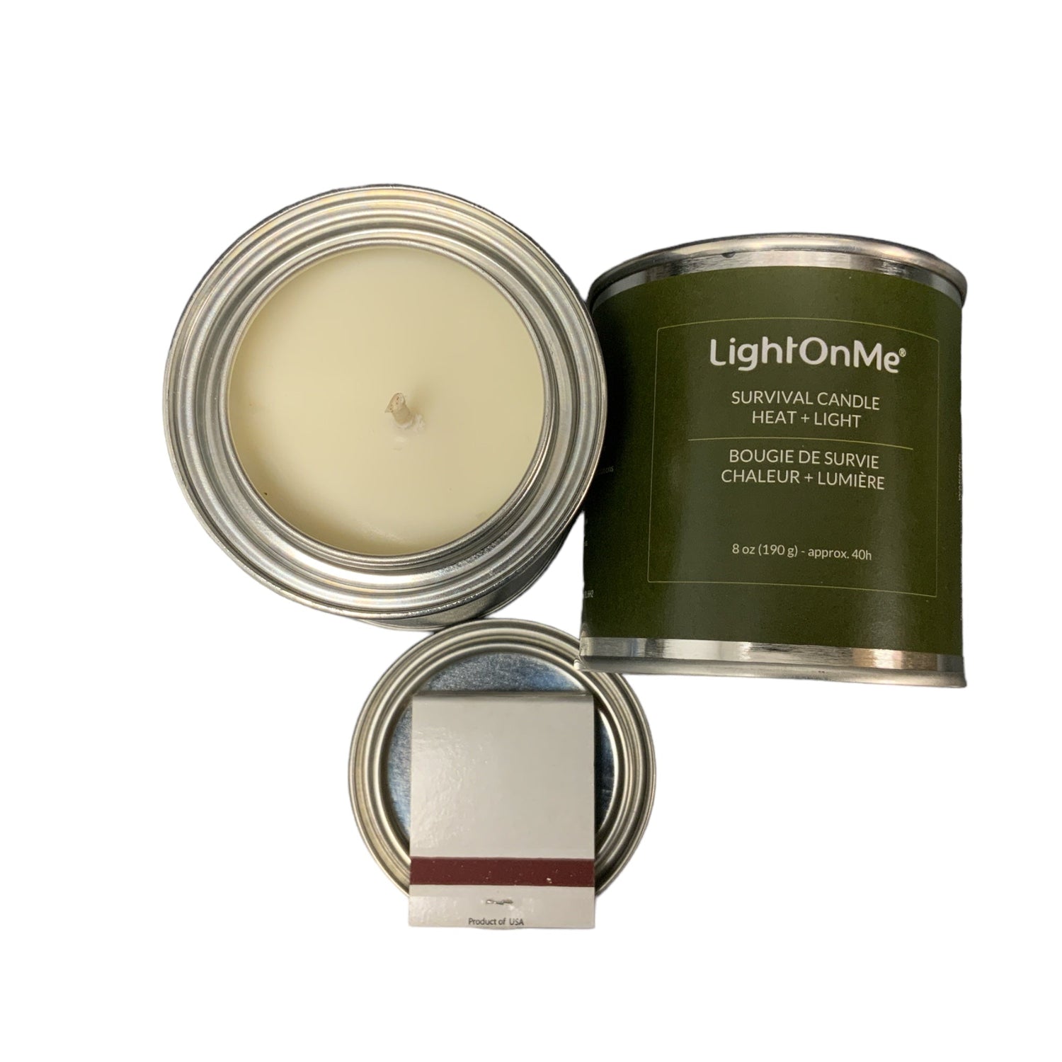 44 Pack - Emergency Survival Candle - 40 Hours - Paint Can