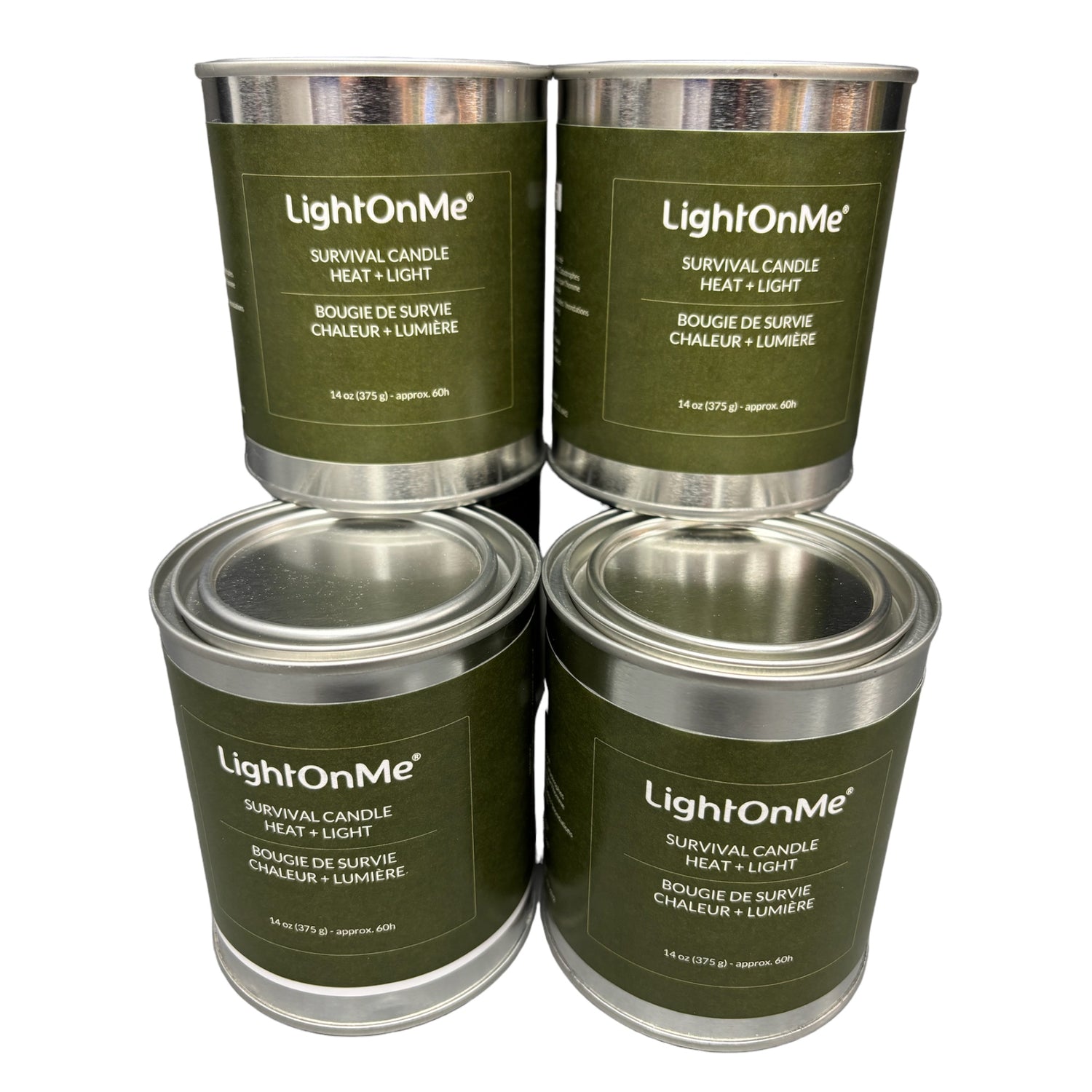 24 Pack - Emergency Survival Candle - 60 Hours - Paint Can