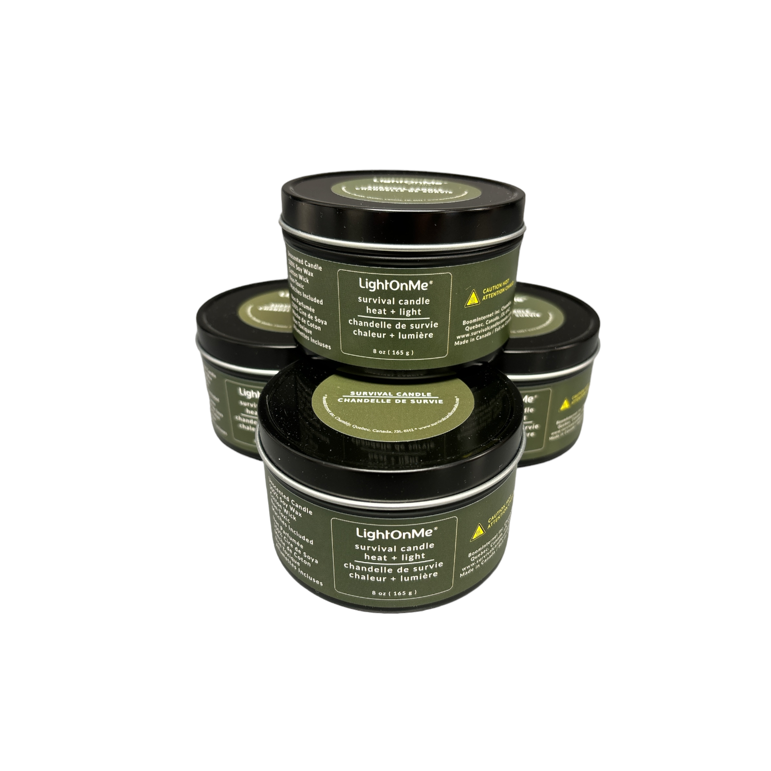 44 Pack - Emergency Survival Candle - 35 Hours - Black Tin