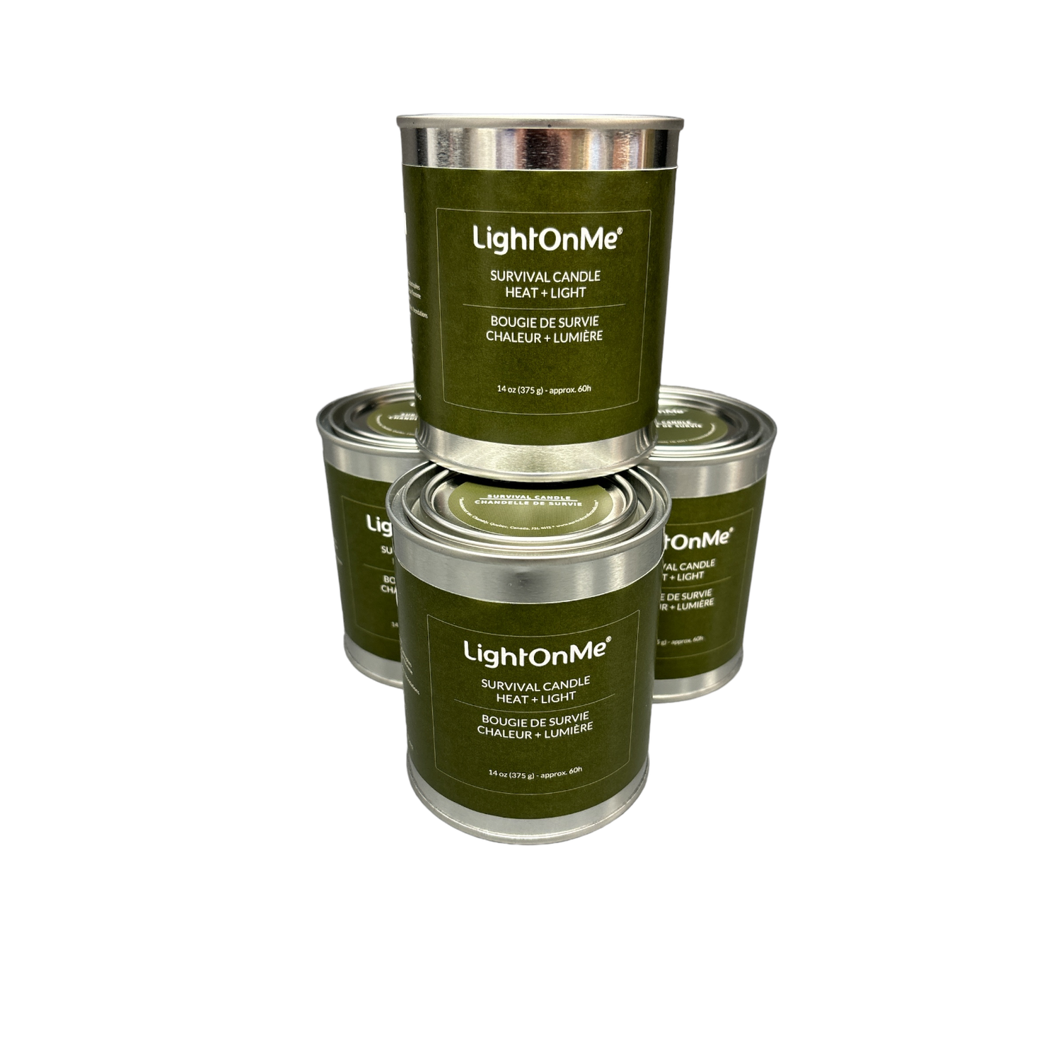 24 Pack - Emergency Survival Candle - 60 Hours - Paint Can