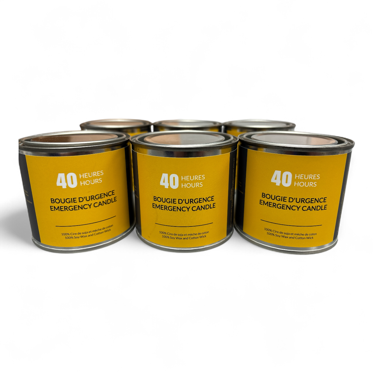 Bougie d'urgence 40 heures - Paquet de 6