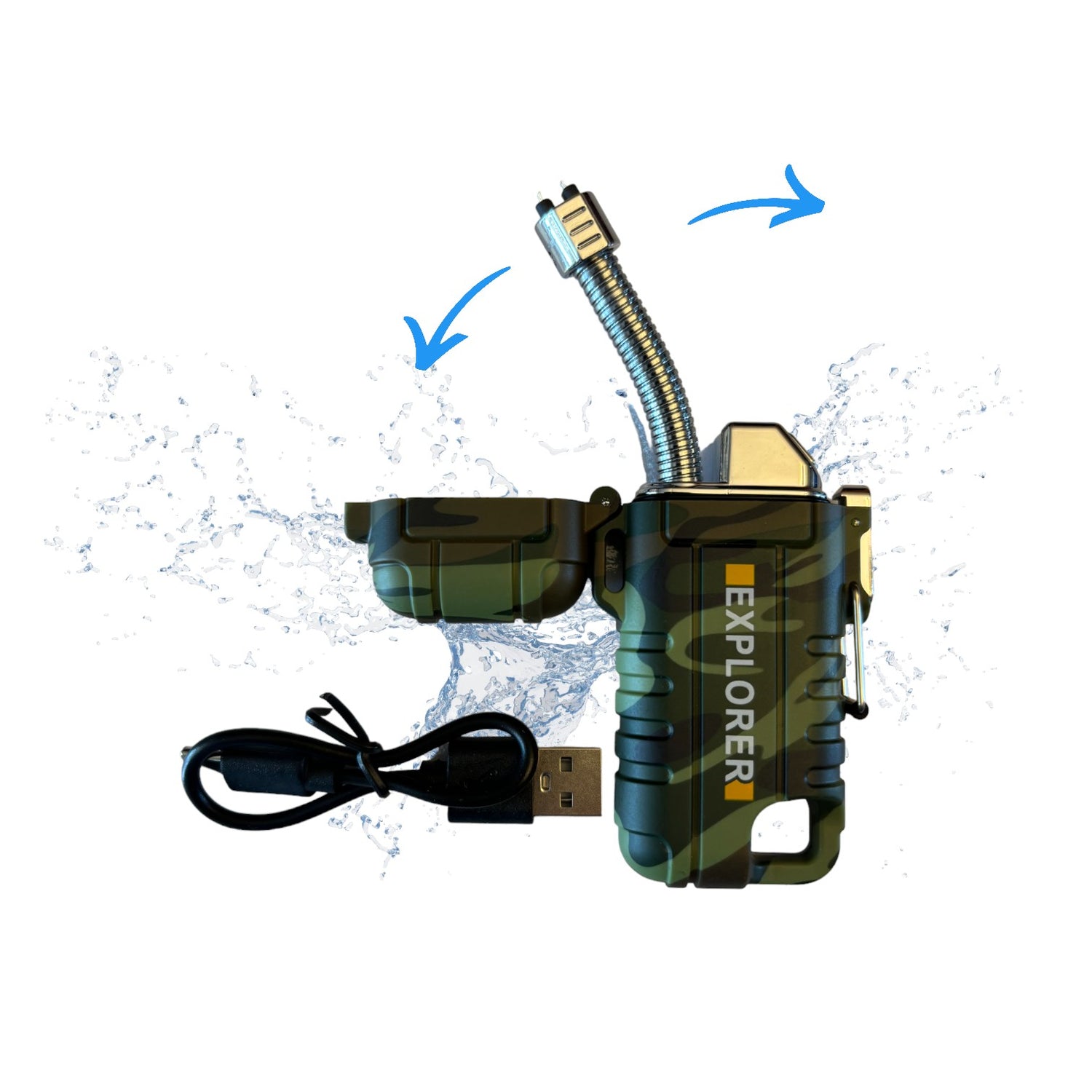 XR Plasma Lighter - Flameless, Fuel-Free, Refillable