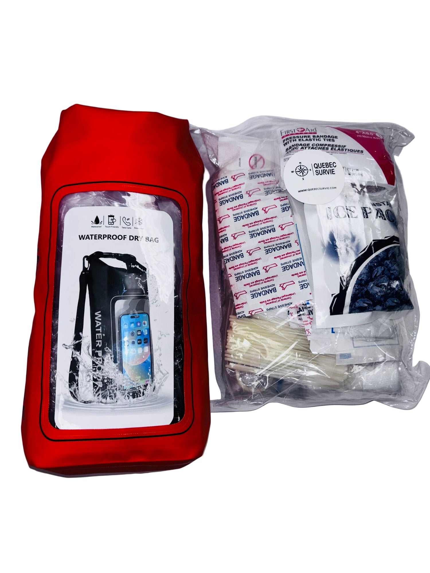 Outdoor First Aid Kit with 2L Waterproof Bag