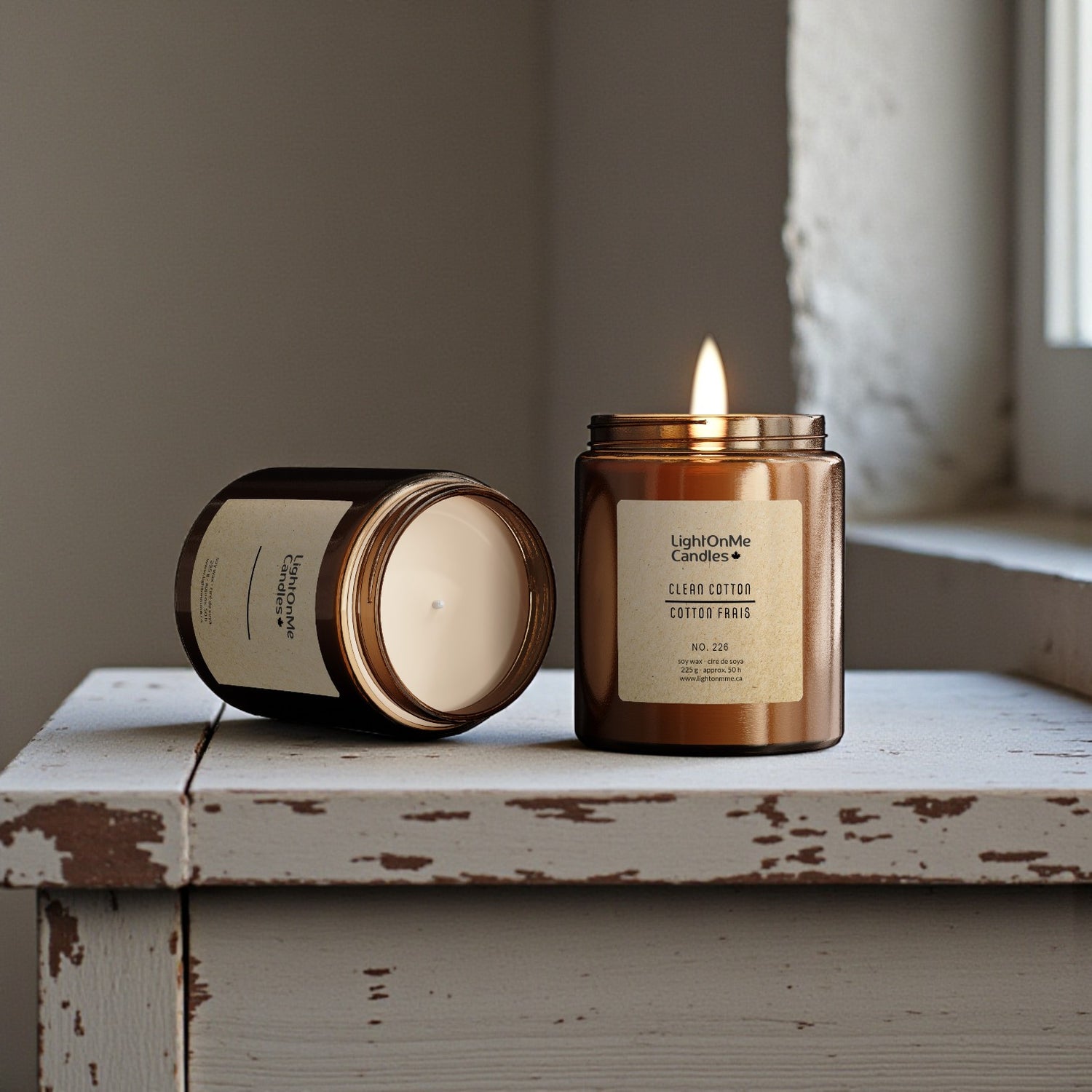 No.226 Scented Soy Candle - Clean Cotton