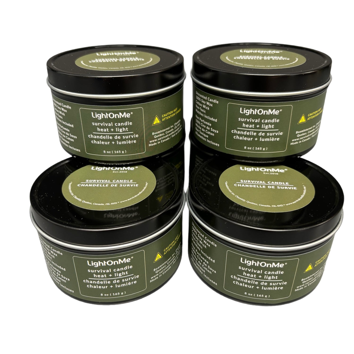 44 Pack - Emergency Survival Candle - 35 Hours - Black Tin