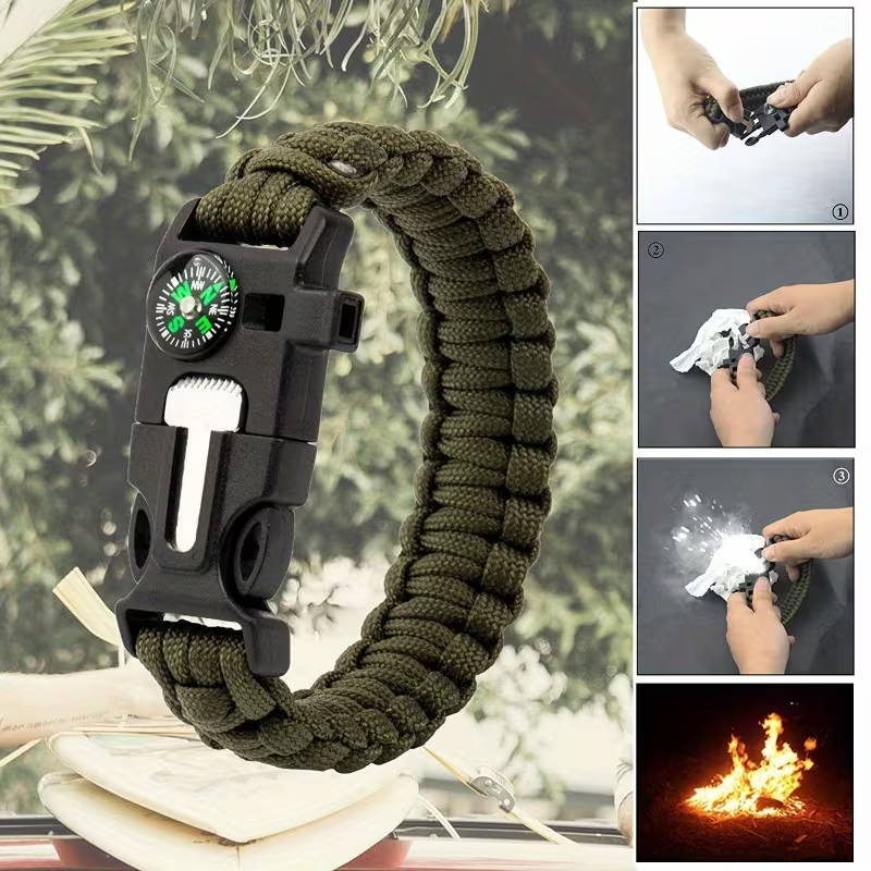 5-in-1 Paracord Survival Bracelet